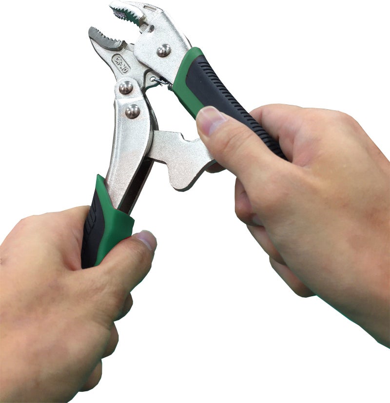 Engineer Screw Removal Locking Pliers Easy Screw removal, simply grip the screw head & twist it out! anti-slip elastomer comfort grips easy release handles (allows one-handed operation) (PZ-65) - Image 4